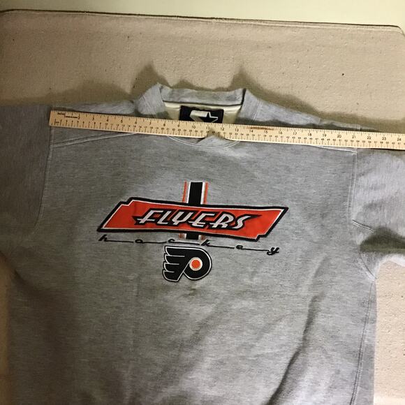 Starters Flyers Vtg Embroidered Team Sweatshirt Some Flaws (No Sz tag, stains) - Picture 10 of 14